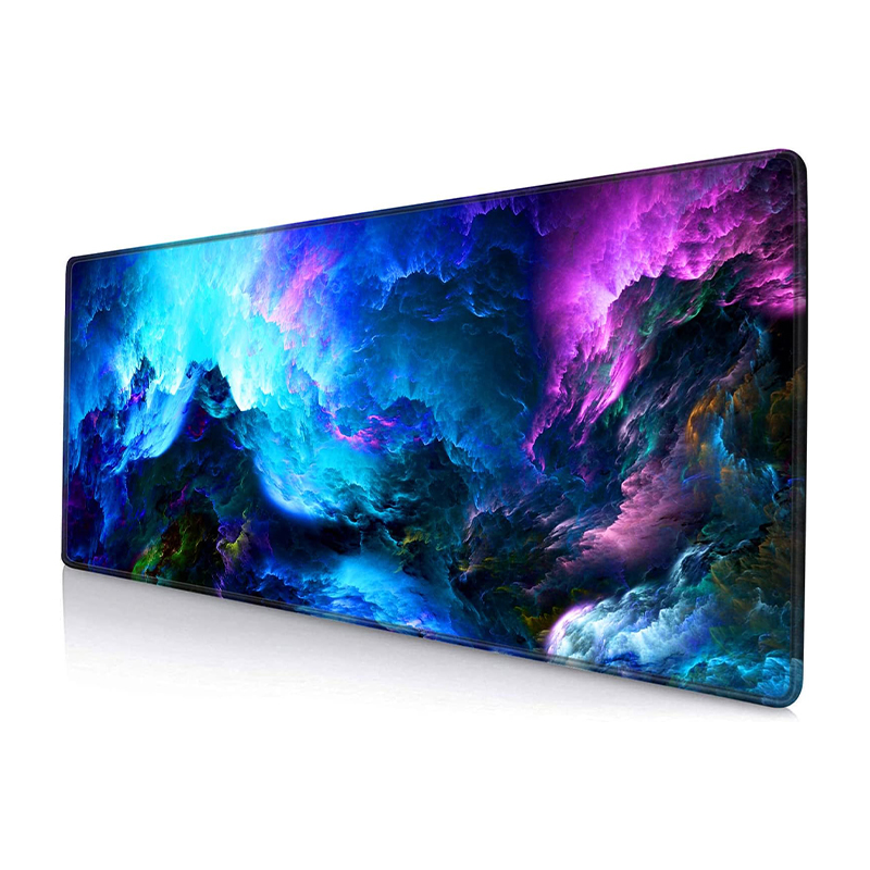Custom Large Non-Slip Rubber Base Gaming Mouse pad, Keyboard Mouse Mat, Desk Pad with Stitched Edges