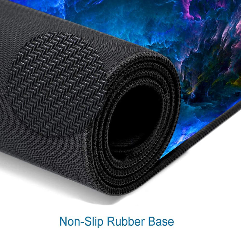 Custom Large Non-Slip Rubber Base Gaming Mouse pad, Keyboard Mouse Mat, Desk Pad with Stitched Edges