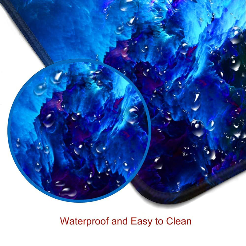 Custom Large Non-Slip Rubber Base Gaming Mouse pad, Keyboard Mouse Mat, Desk Pad with Stitched Edges